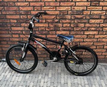 Stoere zwarte Crossfiets BMX kinderfiets mountainbike 20inch beschikbaar voor biedingen
