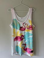 Kleurrijke tropische top maat L zonder mouw, Kleding | Dames, Verzenden, Wit, Maat 42/44 (L), Zo goed als nieuw