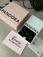Pandora necklace three stone hart, Sieraden, Tassen en Uiterlijk, Kettingen, Ophalen of Verzenden, Zo goed als nieuw, Goud