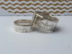 Zilveren Gulden of Rijksdaalder RING! Handgemaakt.., Sieraden, Tassen en Uiterlijk, Ringen, Nieuw, Ophalen of Verzenden, Dame of Heer