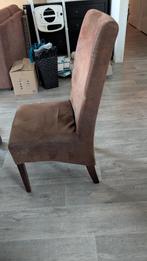 6x stoel, Huis en Inrichting, Stoelen, Ophalen, Gebruikt, Bruin, Stof