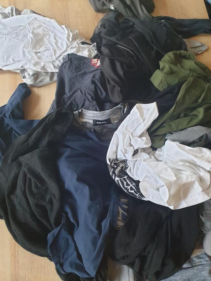 partij jongenskleding, Kleding | Heren, T-shirts, Gedragen, Maat 46 (S) of kleiner, Overige kleuren, Ophalen of Verzenden