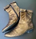 Goudkleurige enkellaarsjes Everybody by B.Z. MODA mt 38,5, Overige kleuren, Lage of Enkellaarzen, Ophalen of Verzenden, Zo goed als nieuw