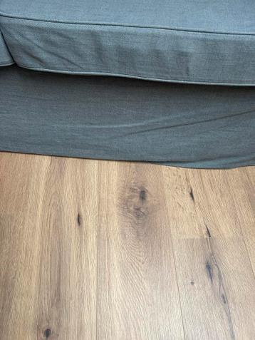 Grijze Ikea ektorp bank bankstel tweezitsbank wasbare hoezen - afbeelding 3