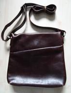 LEREN TAS VAN BOSBOOM, Sieraden, Tassen en Uiterlijk, Tassen | Damestassen, Ophalen of Verzenden, Zo goed als nieuw, Bruin, Schoudertasje