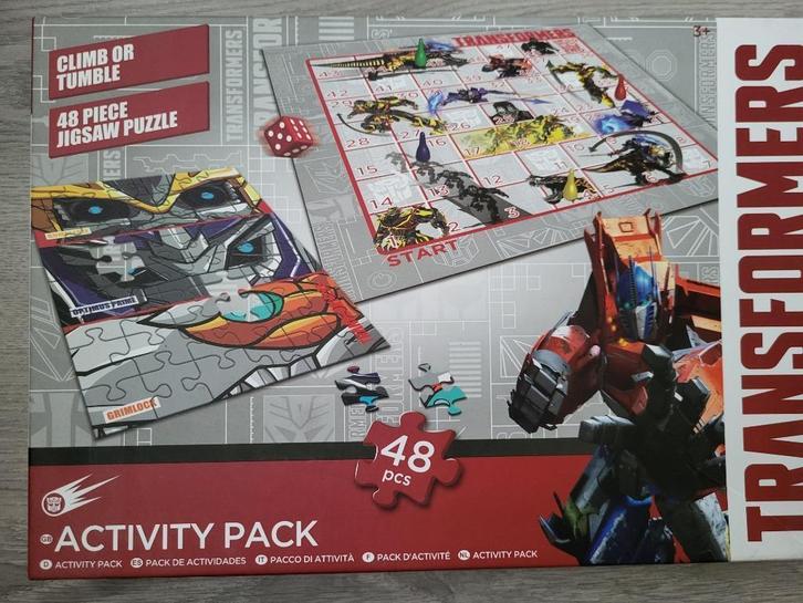 Transformers - activity pack, Hobby en Vrije tijd, Gezelschapsspellen | Bordspellen, Zo goed als nieuw, Ophalen of Verzenden