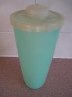 Tupperware 307-19, beker, groen, met sproeigaatjes, Ophalen of Verzenden, Gebruikt, Groen, Beker of Kan