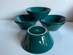 6 Fins Design Iittala Teema Kommen Groen Kaj Franck 80’s, Ophalen of Verzenden, Zo goed als nieuw, Overige stijlen, Kom(men)