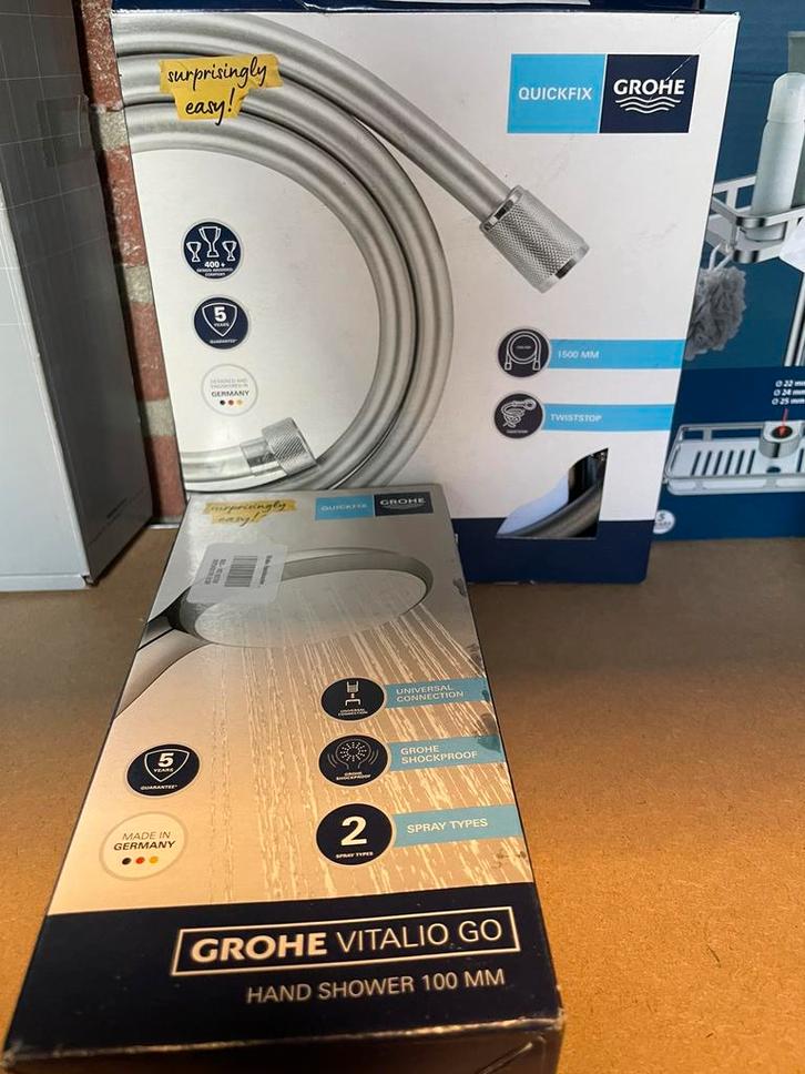 Grohe Vitalio Go Handdouche 100mm - Nieuw, Doe-het-zelf en Verbouw, Sanitair, Nieuw, Douche, Chroom, Ophalen of Verzenden