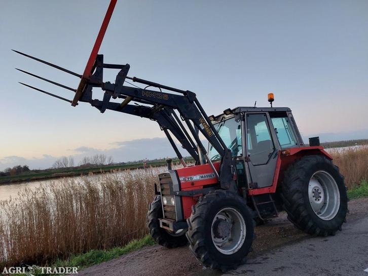 Massy Ferguson 675 met voorlader, Zakelijke goederen, Agrarisch | Tractoren, 5000 tot 7500, Massey Ferguson, tot 80 Pk, Gebruikt