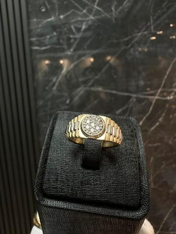 18k gouden massieve Rolex ring met VS1 beschikbaar voor biedingen