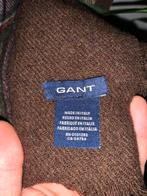 GANT Wollen Sjaal - Bruin Ruit, Kleding | Heren, Ophalen of Verzenden, Zo goed als nieuw, Overige maten, Bruin