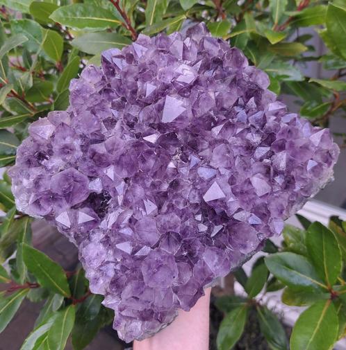 Mega Amethist met paarse Kristallen 3,5kg edelsteen Brazilië, Verzamelen, Mineralen en Fossielen, Mineraal, Ophalen of Verzenden