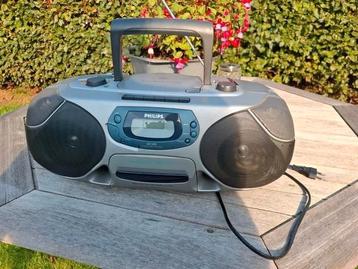 Radio cd speler met cassettedeck. Philips. Type AZ1202 beschikbaar voor biedingen