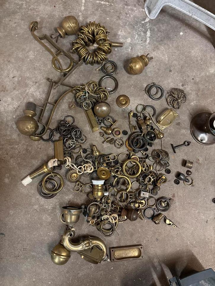 Koperen Attributen Gordijnrails, Lampen, Handgrepen - Alles, Sieraden, Tassen en Uiterlijk, Piercings, Gebruikt, Overige typen