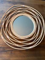 Spiegel met bamboe frame, Huis en Inrichting, Woonaccessoires | Spiegels, Ophalen of Verzenden, Gebruikt, Rond, 50 tot 75 cm