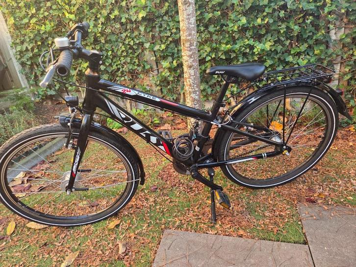Puky Cyke kinderfiets 24 inch 3 versnellingen - zwart, Fietsen en Brommers, Fietsen | Jongens, Zo goed als nieuw, 24 inch, Handrem
