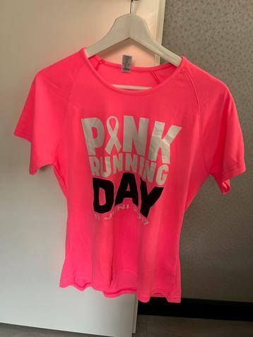 Roze hardloopshirt - Maat L beschikbaar voor biedingen