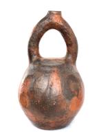 Prachtige Pre-Colombiaanse Moche Chavin Stijgbeugelfles Peru, Antiek en Kunst, Kunst | Niet-Westerse kunst, Verzenden