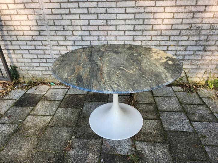 Tulip Tafel Saarinen? retro vintage design eettafel marmer, Huis en Inrichting, Tafels | Salontafels, Minder dan 50 cm, 100 tot 150 cm
