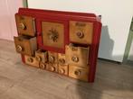 Vintage kruidenkastje met lades, Huis en Inrichting, Kasten | Buffetkasten, Ophalen, Minder dan 50 cm, Gebruikt, Minder dan 100 cm