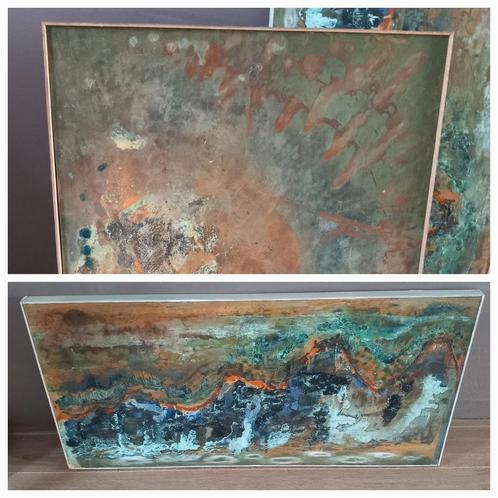 Kleurrijke schilderijen op paneel Beschikbaar t/m 31 aug, Huis en Inrichting, Woonaccessoires | Wanddecoraties, Zo goed als nieuw