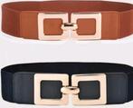 2 Vrouwen grote elastische Tailleband, Retro SHEIN, Kleding | Dames, Riemen en Ceinturen, Ophalen, Zo goed als nieuw, Zwart