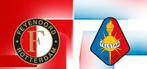 2 tickets Feyenoord - Telstar vak W1, Losse kaart, Twee personen, Februari