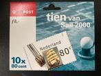 hb1909-18, sail 2000, hangboekje met postzegelvel, Postzegels en Munten, Postzegels | Nederland, Na 1940, Verzenden, Postfris