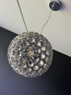 Aluminium/verchroomde bol hanglamp, Ophalen, Overige materialen, Gebruikt, 50 tot 75 cm