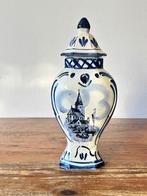 Dekselvaas - Delfts Blauw Aardewerk - Hollands decor, Ophalen of Verzenden