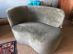 Sara lounge fauteuil WOOD groen, Stof, 75 tot 100 cm, Zo goed als nieuw, Ophalen