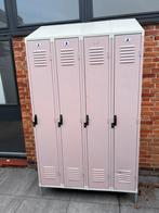4-deurs vintage lockerkast, Ophalen, Gebruikt