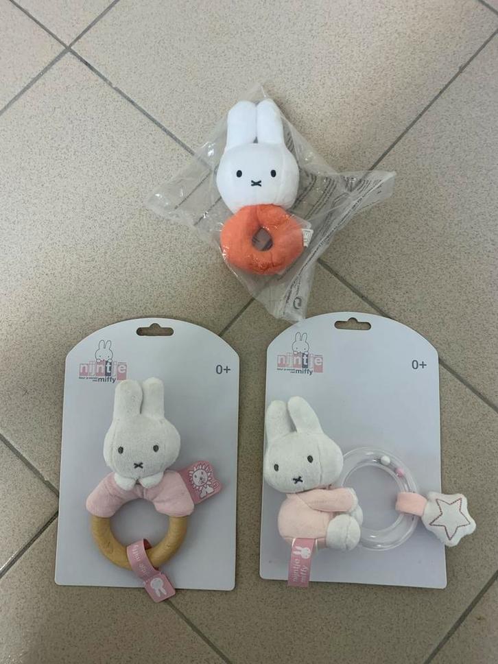Nijntje Miffy Rammelaar Set, Kinderen en Baby's, Speelgoed | Babyspeelgoed, Nieuw, Rammelaar, Met geluid, Ophalen
