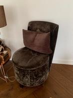 Chique fauteuil met ronde zitting, Huis en Inrichting, Fauteuils, Ophalen, Minder dan 50 cm, Gebruikt, Minder dan 75 cm