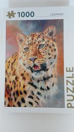 Rebo legpuzzel Leopard - luipaard - 1000 stukjes, Verzenden, 500 t/m 1500 stukjes, Zo goed als nieuw, Legpuzzel