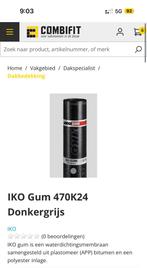 IKO Gum 470K24 Donkergrijs 7,5m, Zo goed als nieuw, 15 m² of meer, Metaal, Grijs