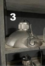 Diverse metalen hanglampen te koop per stuk €35,-, Ophalen, Gebruikt, Stoer, industrieel, Metaal
