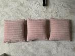 3x Unique Living - Kussen Dolf 45x45cm Old Pink, Ophalen of Verzenden, Nieuw, Roze, Vierkant