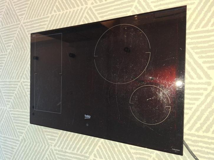 Beko HII 84800 FHT Inductie inbouw kookplaat 75 cm, Witgoed en Apparatuur, Kookplaten, Gebruikt, Inbouw, Inductie, 4 kookzones