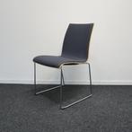 Brunner Vergaderstoelen | Stof | Hout | Grijs | Stapelbaar, Huis en Inrichting, Stoelen, Gebruikt, Metaal, Ophalen of Verzenden