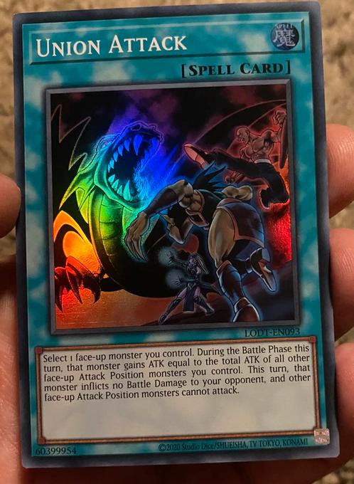 Yu-Gi-Oh! Union Attack LODT Print !, Hobby en Vrije tijd, Verzamelkaartspellen | Yu-gi-Oh!, Zo goed als nieuw, Losse kaart, Foil