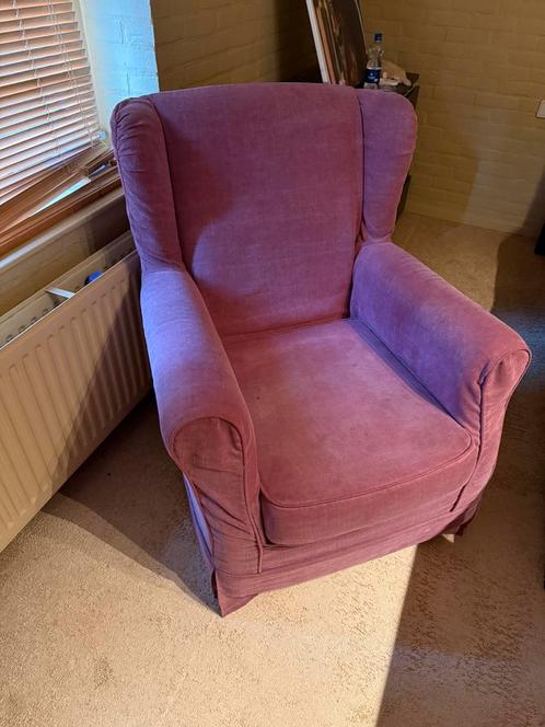 BOCX Interiors Oorfauteuil + Hocker, Huis en Inrichting, Fauteuils, Ophalen
