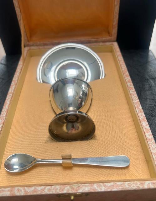 Zilveren geboortesetje / ontbijtsetje, Antiek en Kunst, Antiek | Goud en Zilver, Ophalen of Verzenden
