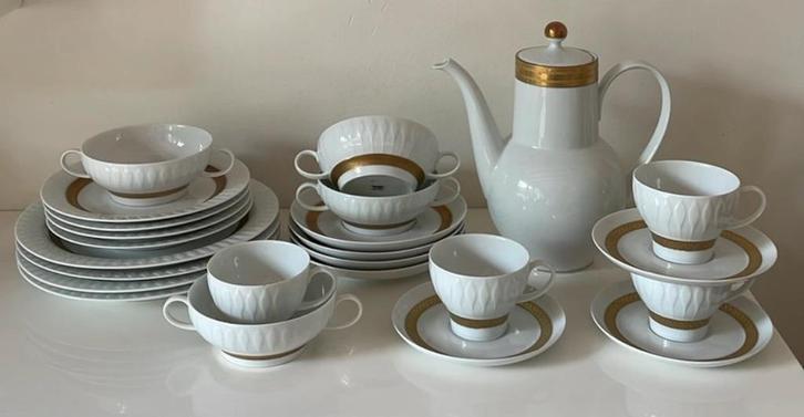 Thomas Tapio Wirkkala Lanzette servies 4 persoons, Huis en Inrichting, Keuken | Servies, Zo goed als nieuw, Compleet servies, Overige stijlen