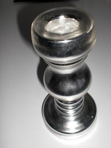 KERST - KAARSENSTANDAARD ZILVER (Nieuw)  beschikbaar voor biedingen