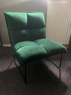 Groene Fauteuil, Huis en Inrichting, Ophalen, 75 tot 100 cm, Zo goed als nieuw, Stof