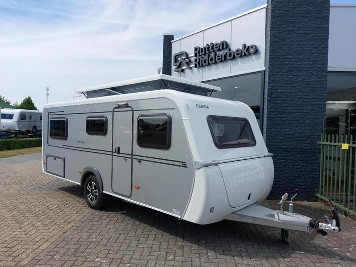 Eriba Feeling 442 (FACELIFT), Caravans en Kamperen, Caravans, Bedrijf, tot en met 3, 1000 - 1250 kg, Standaardzit, Eriba, Lengtebed