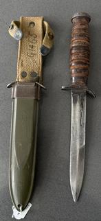 Amerikaanse 2e Model M3 Vechtmes Camillus   met M8 Schede, Verzamelen, Verzenden, Amerika, Mes of Dolk
