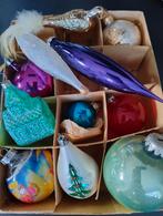 Set gekleurde kerstballen, Diversen, Kerst, Ophalen of Verzenden, Gebruikt